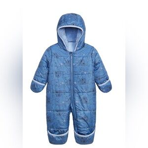 Carter’s Baby Snowsuit – Size 6 Months – Blue – Warm Winter Outerwear